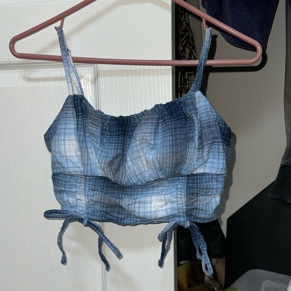 Cropped spaghetti strap top